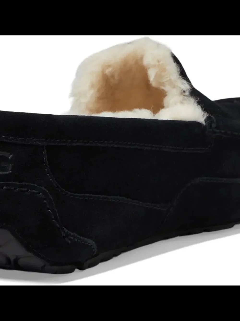 UGG Men's Ascot Suede Slipper, Black, Size 7, Brand New in Box